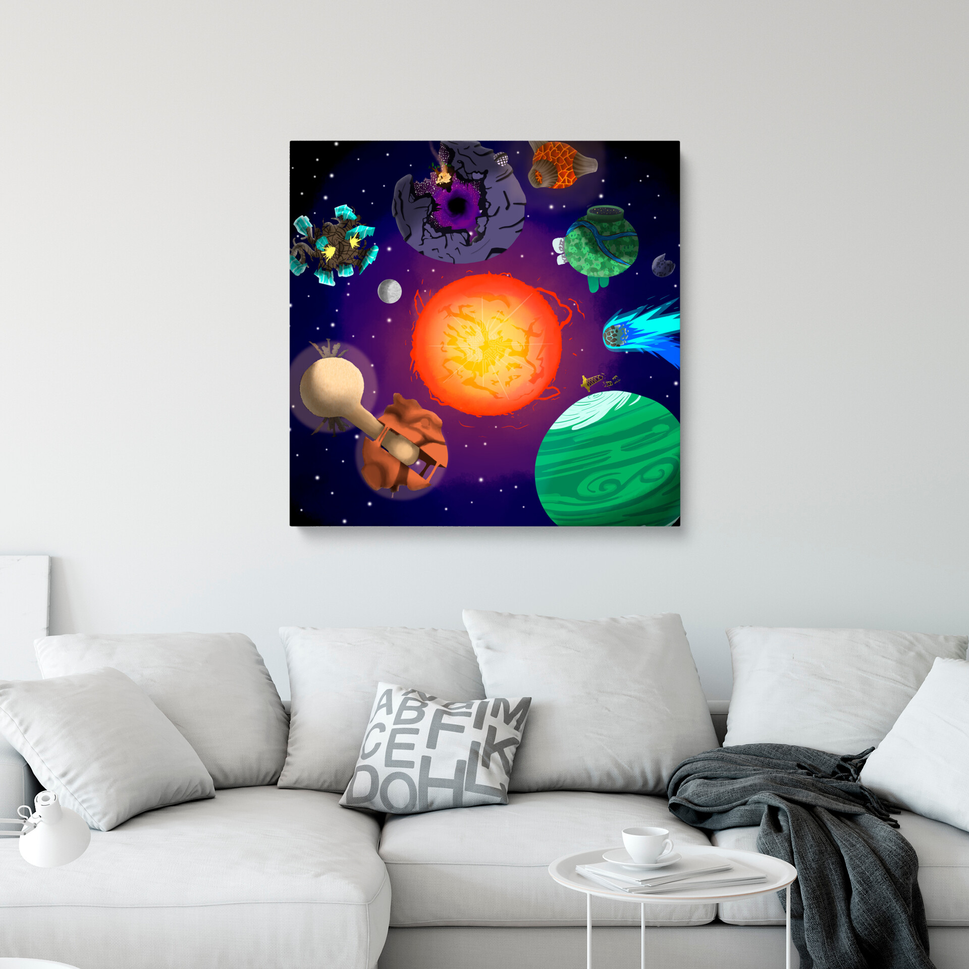 Outer Wilds Game Art Print Planets Poster Design 