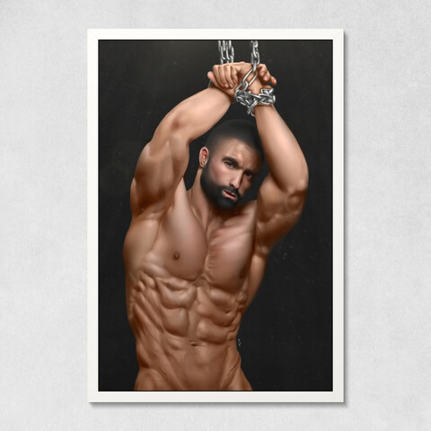 Muscle man in chained by Matthewkctan