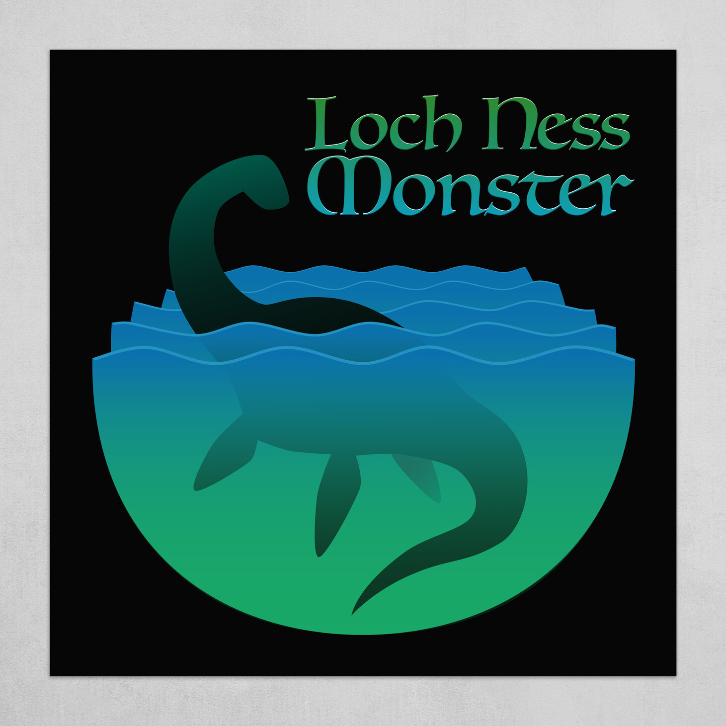 Loch Ness Monster Vector Illustration