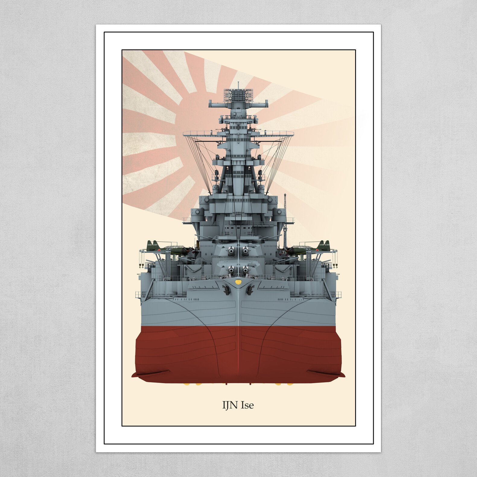 IJN Ise - front view