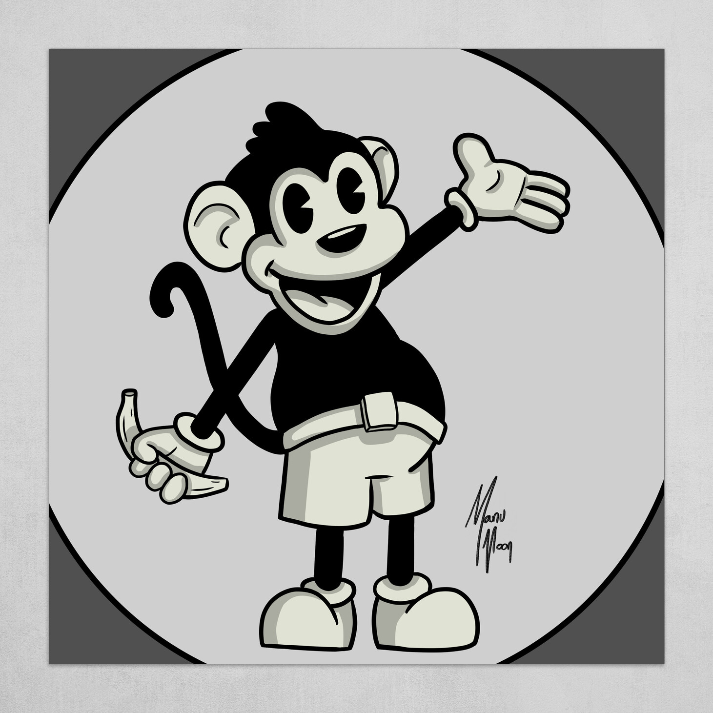 ArtStation - 1930 Retro Vintage Cartoon Monkey