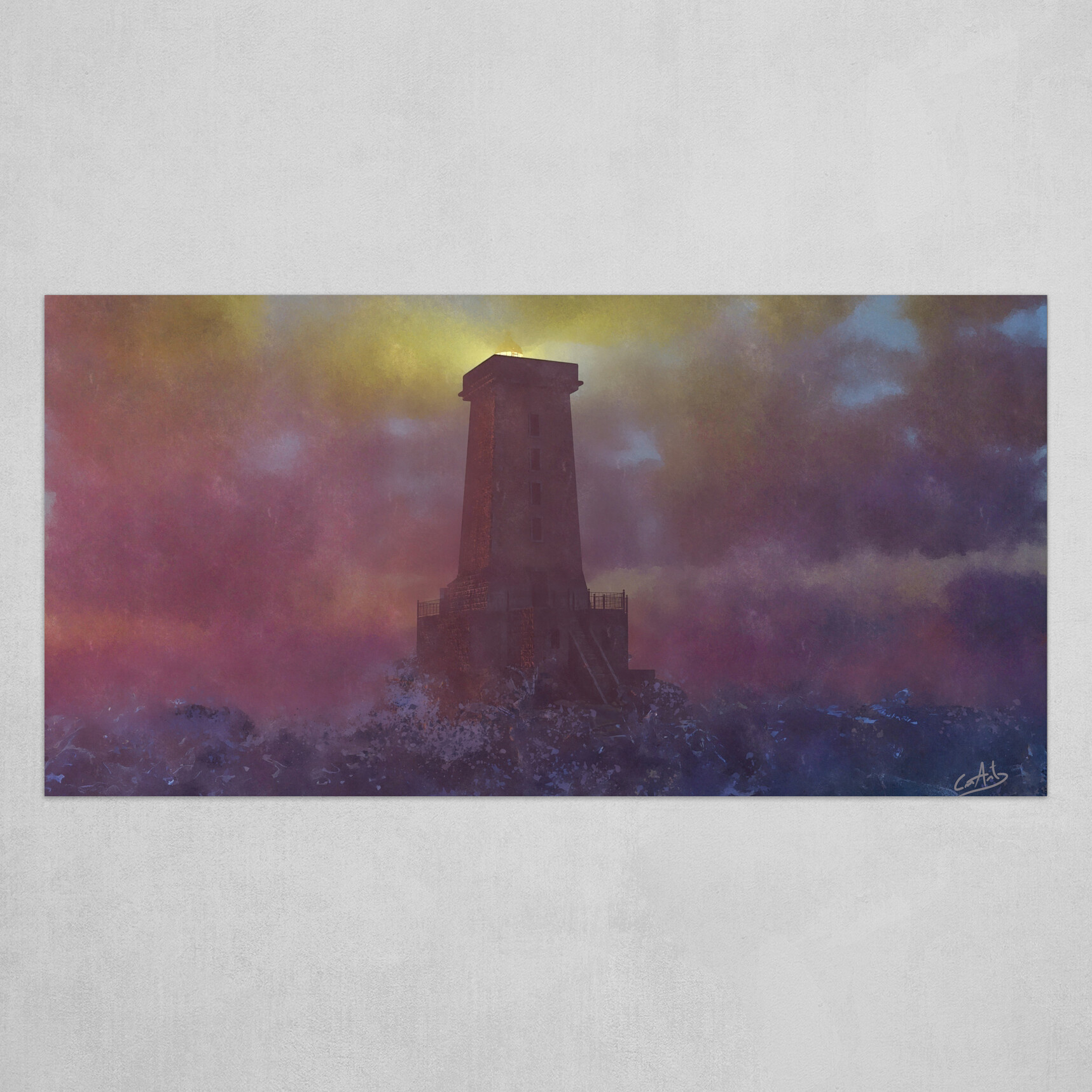 Dawn at the Triagoz Lighthouse - Variation