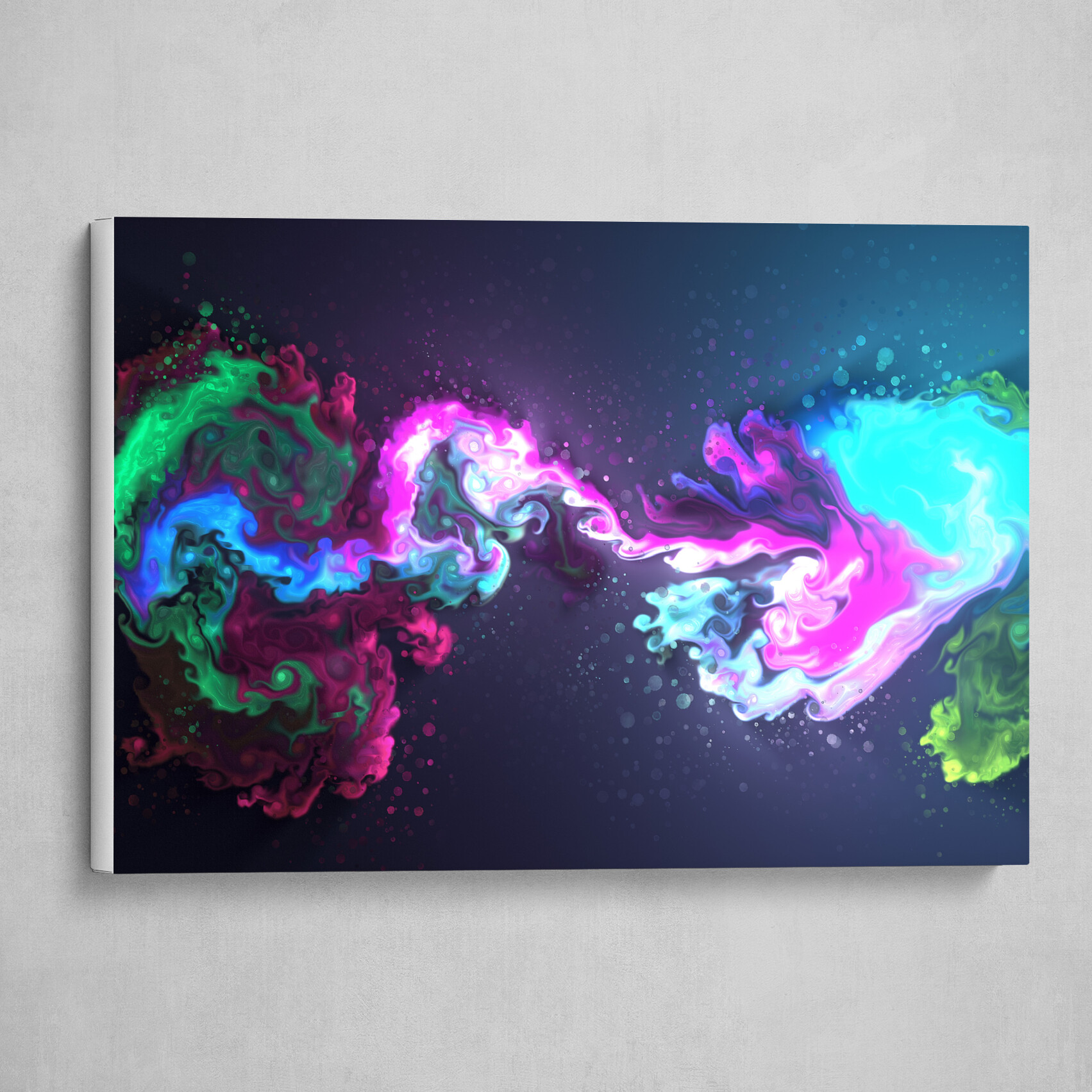 Colorful fluid pour abstract art 5