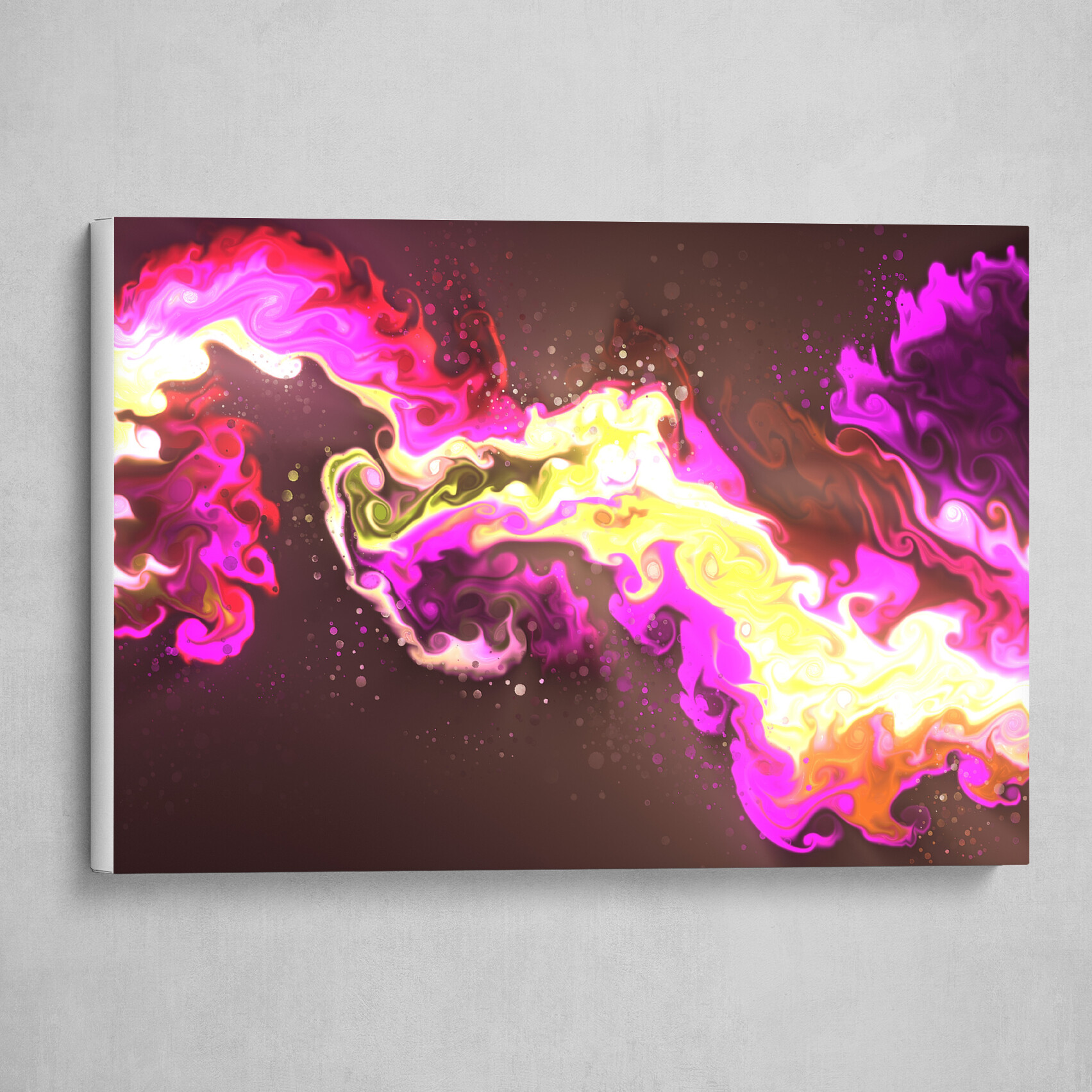 Colorful fluid pour abstract art 9