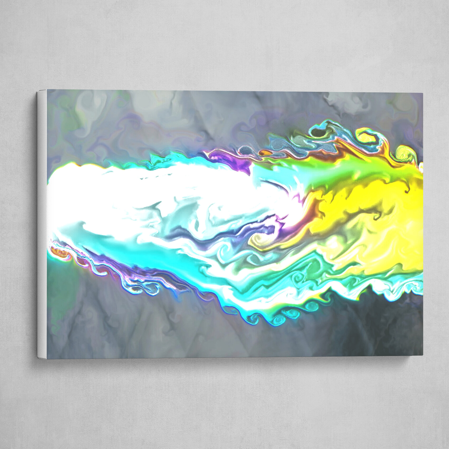 Colorful fluid pour abstract art 13