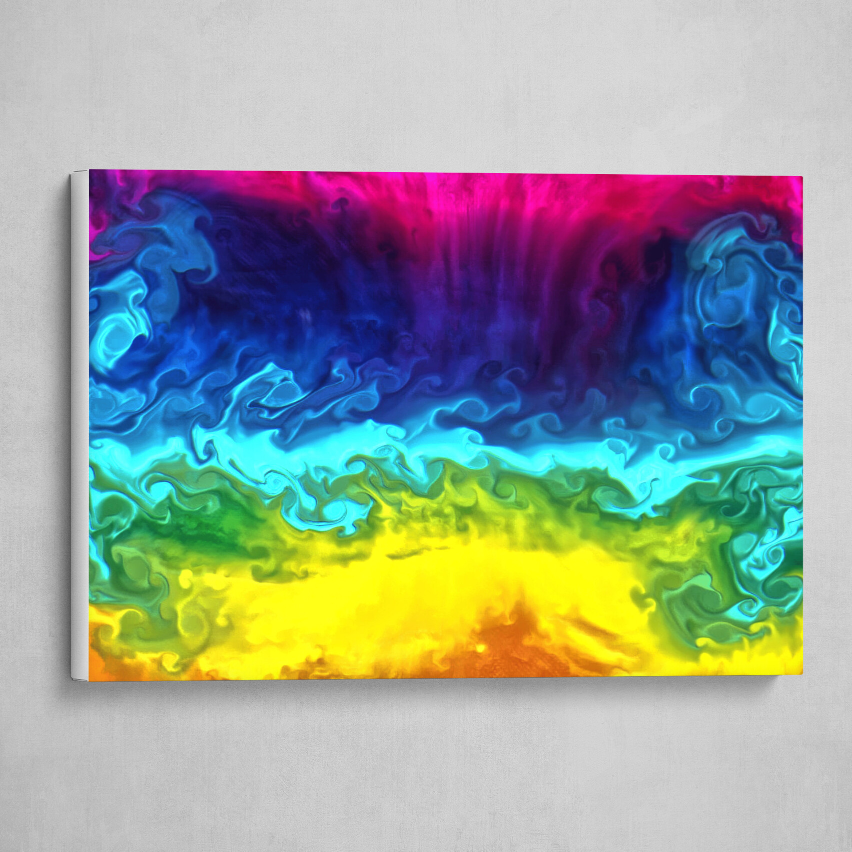Rainbow fluid pour abstract 2