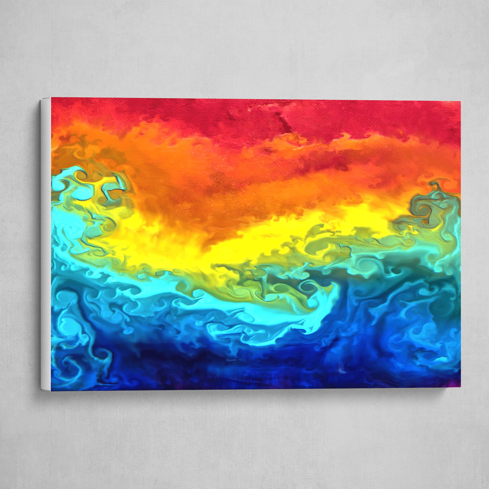 Rainbow fluid pour abstract 4