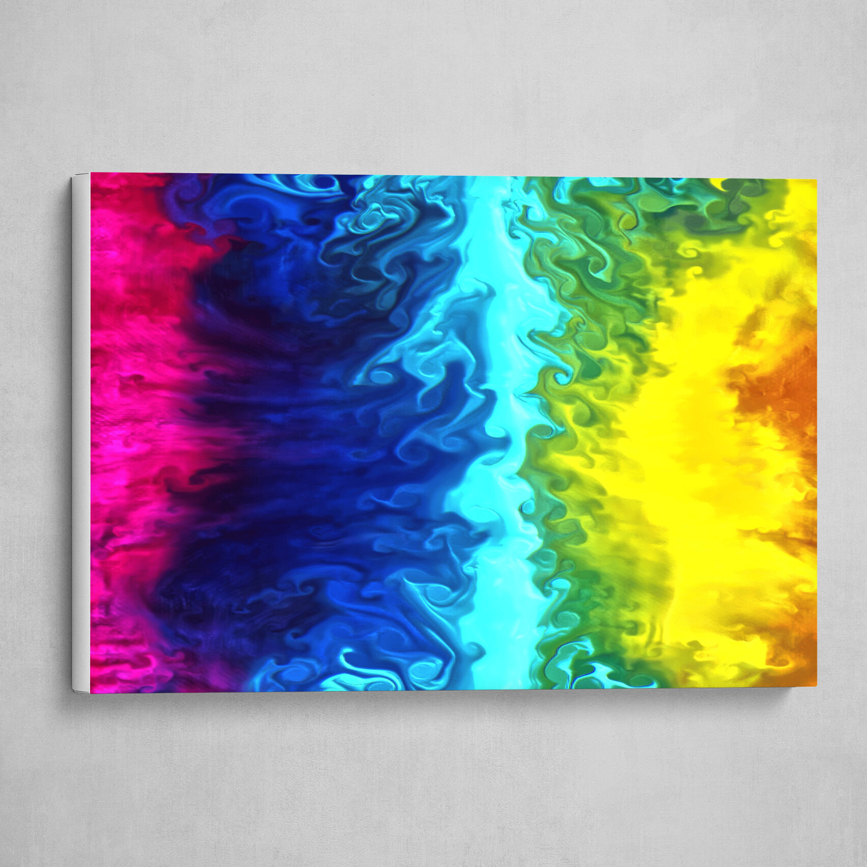 Rainbow fluid pour abstract 6