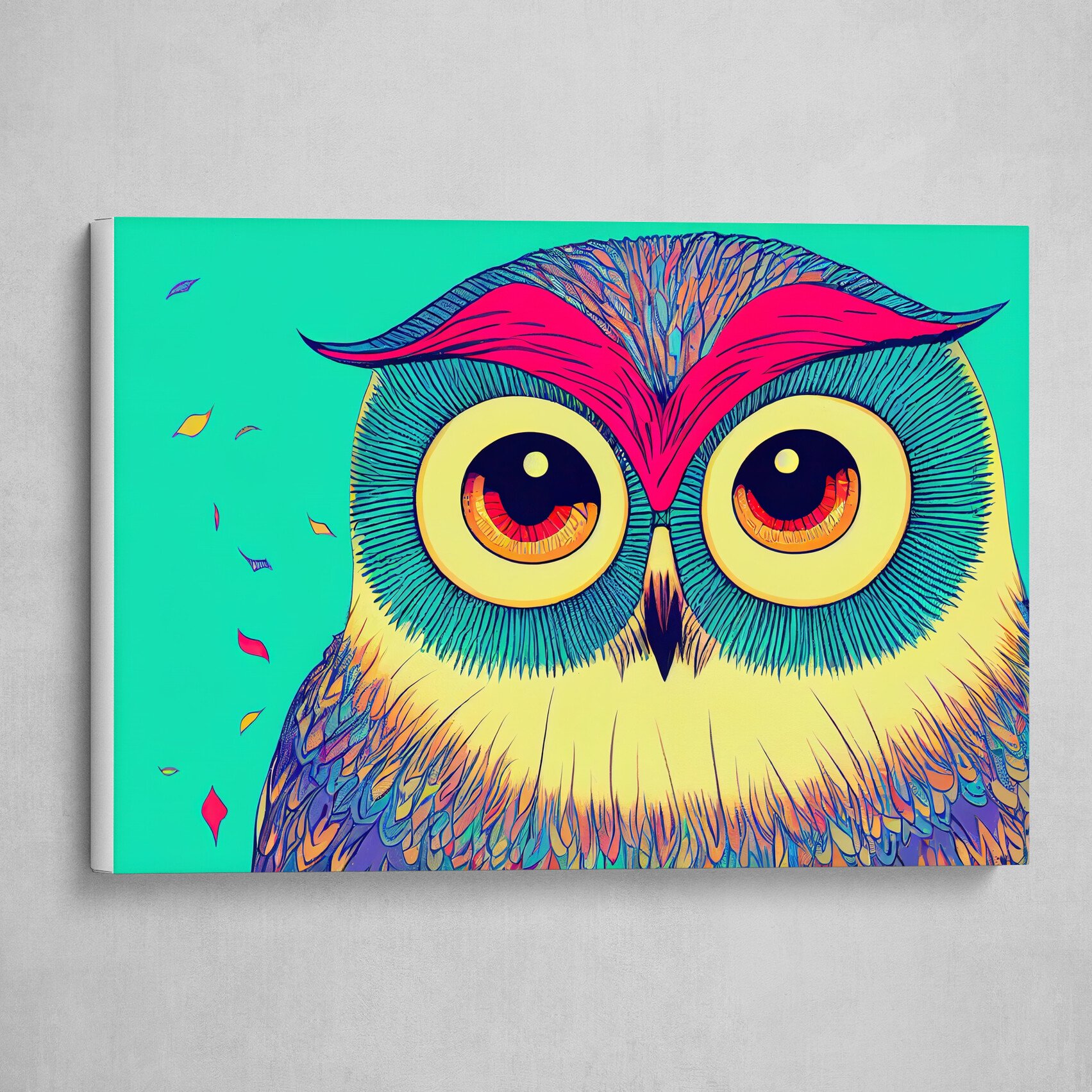 colorful owl art