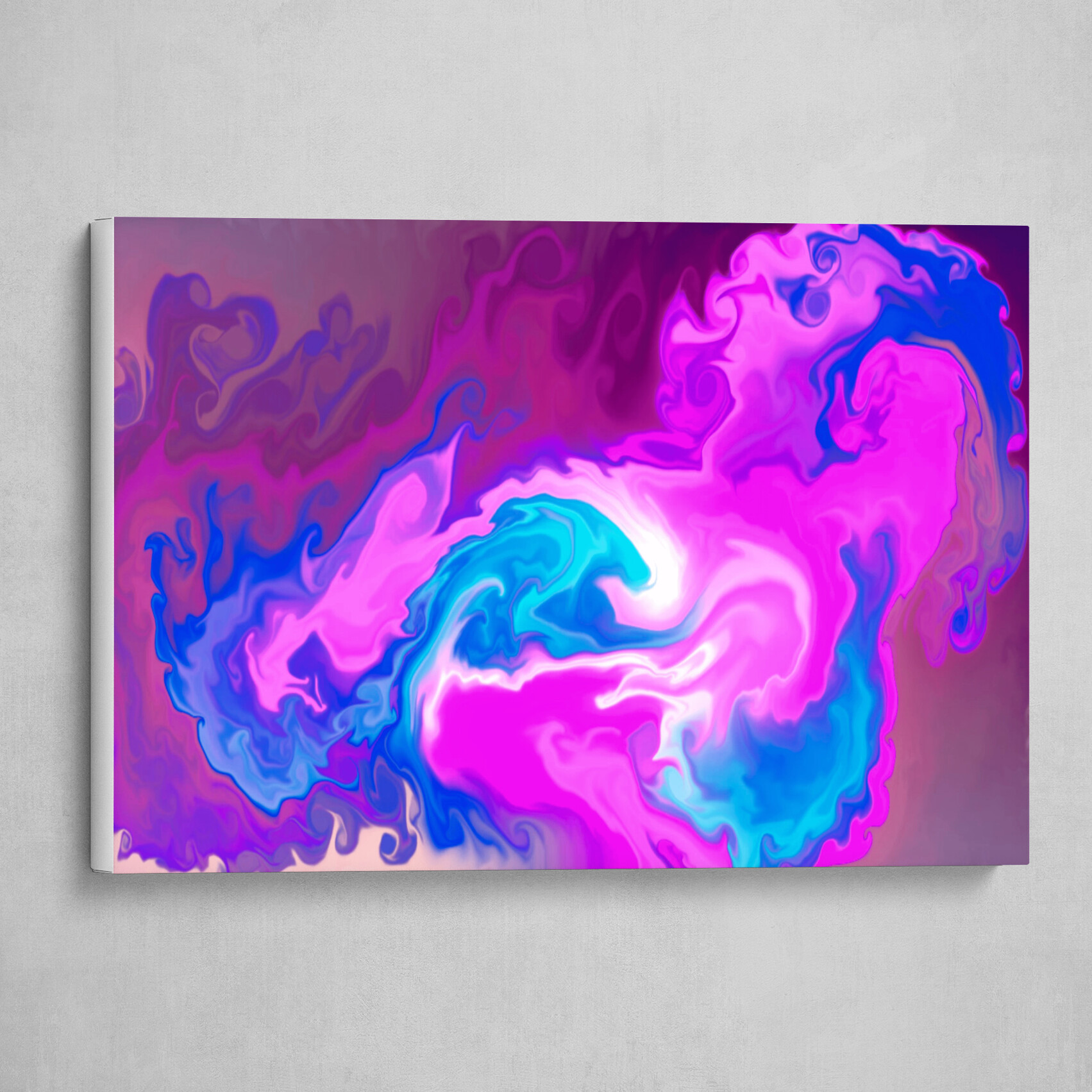 Violet Visions in Azure abstract 1