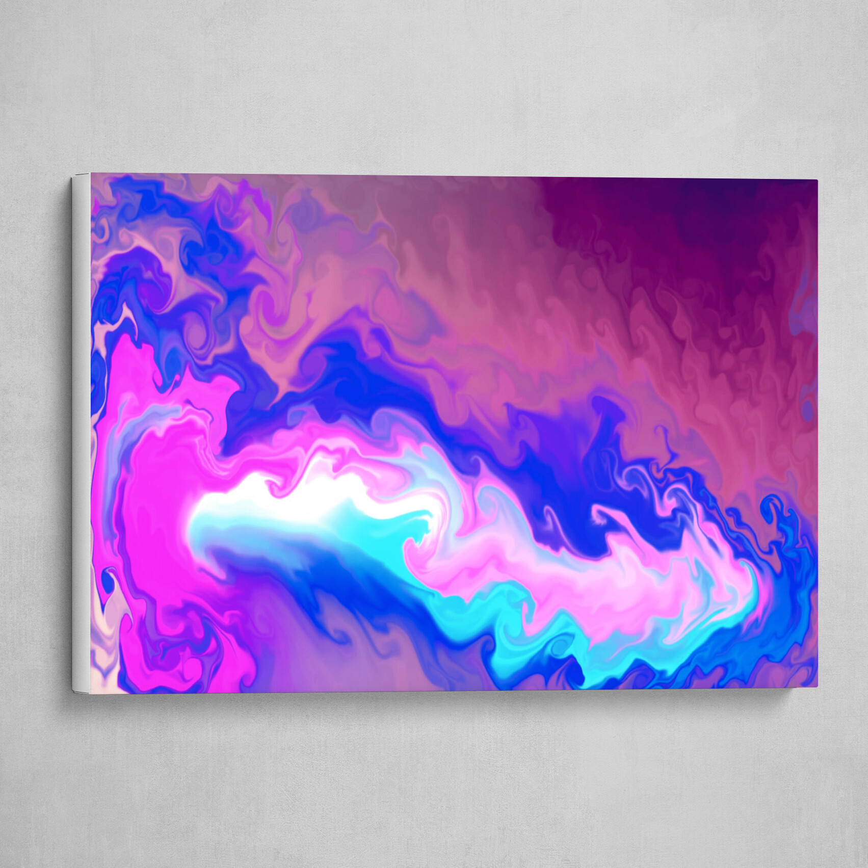 Violet Visions in Azure abstract 3