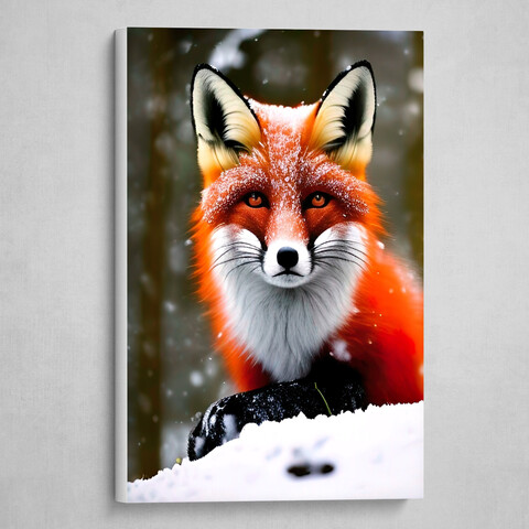 Snowy Fox by Kelzi