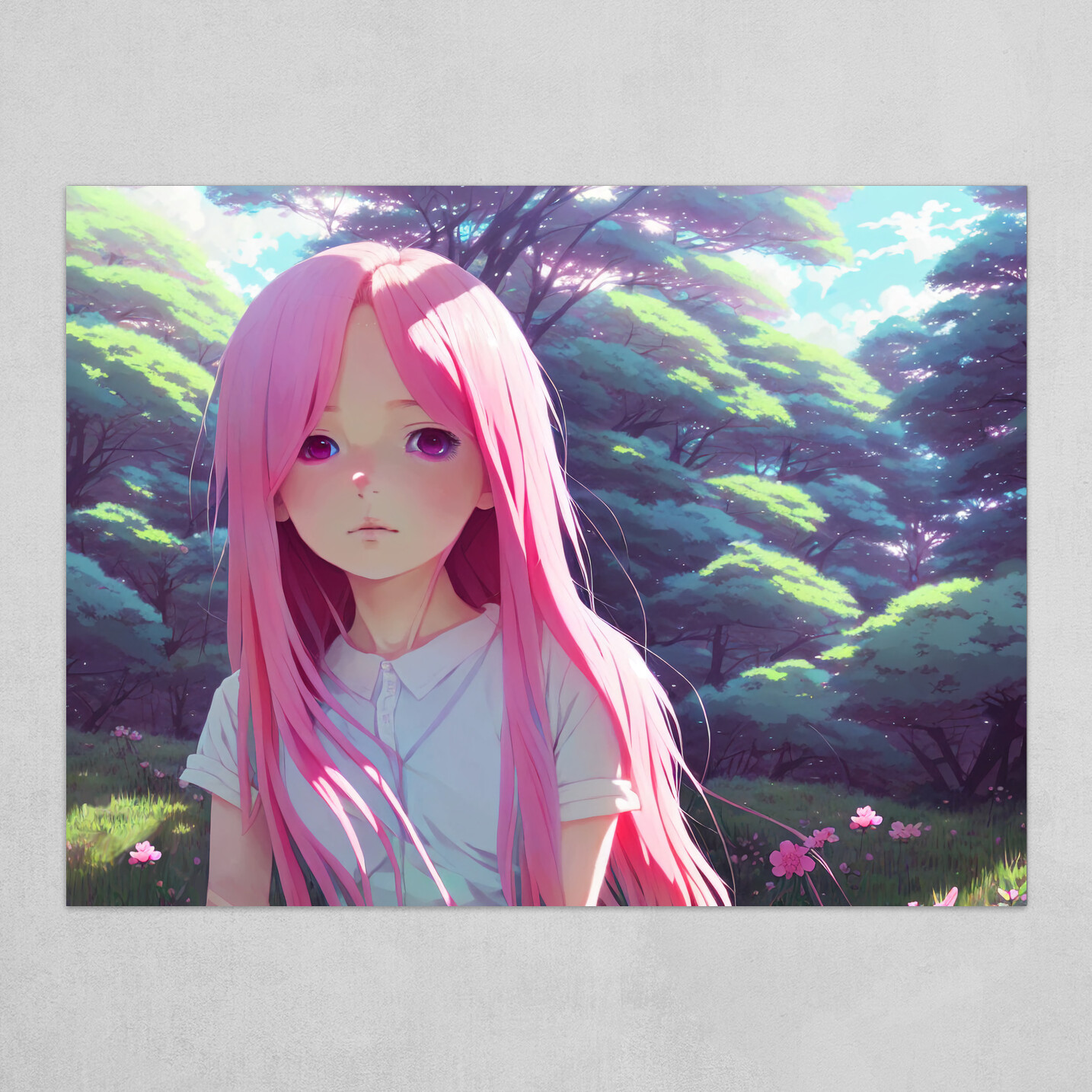 Purple Eyes Pink Hair Anime Girl Ears Strawberry HD Anime Girl Wallpapers   HD Wallpapers  ID 85851