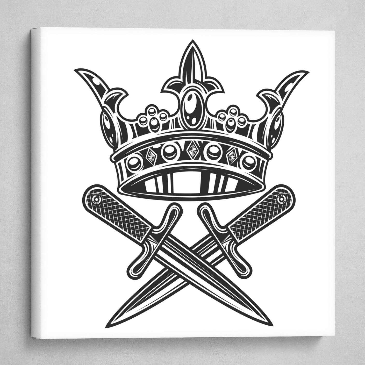 Illustration of King Crown in Monochrome Style. Design Element for Logo,  Emblem, Sign, Poster, T Shirt Stock Vector - Illustration of majestic,  queen: 249308960
