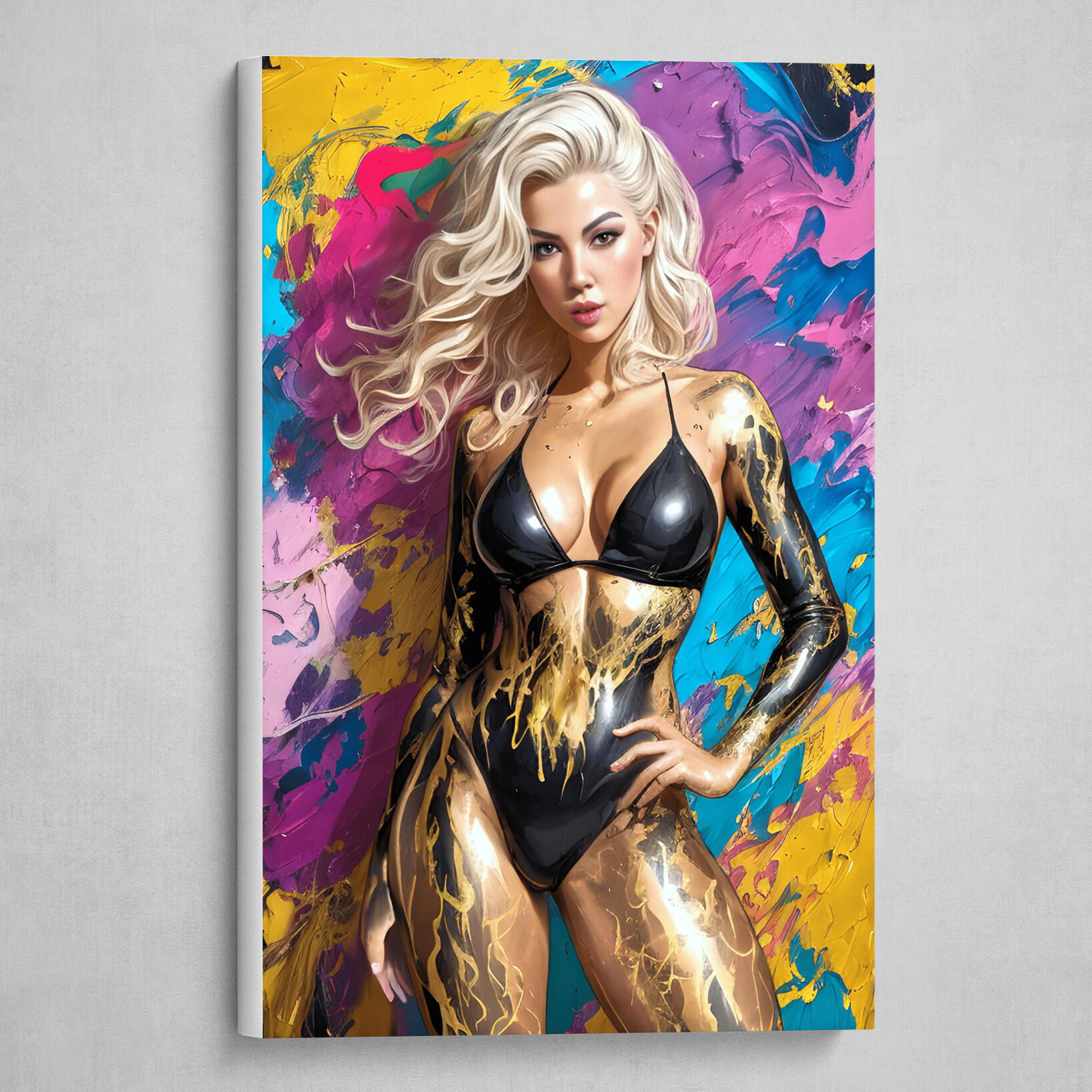 ArtStation - Black and Gold - Abstract body art 6