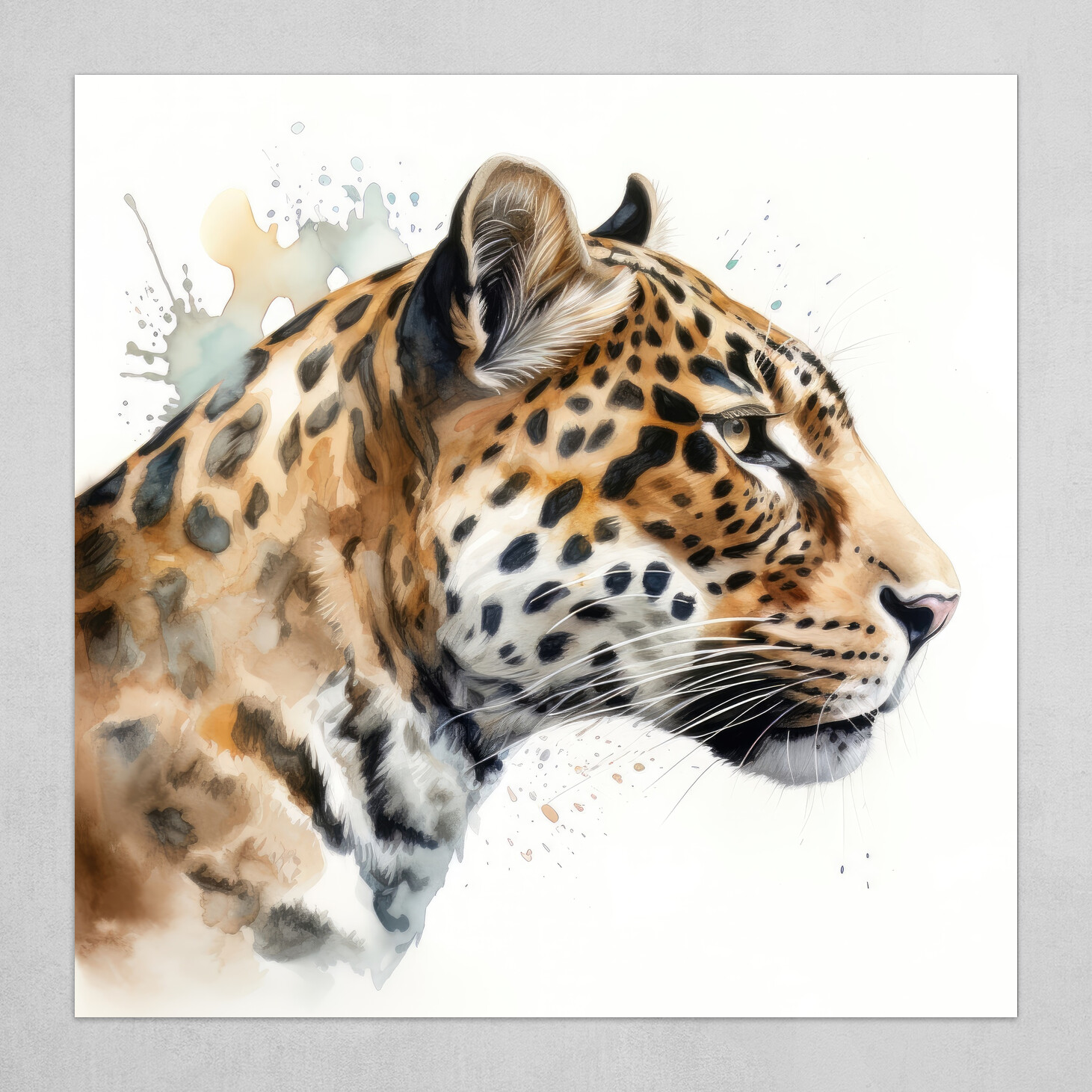 Premium Vector  Jaguar and leopard watercolor vector, illustrator