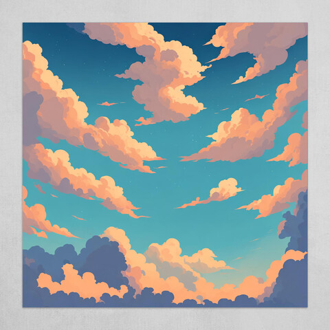 Aesthetic Anime Sky Clouds View by Navyan Ahmad