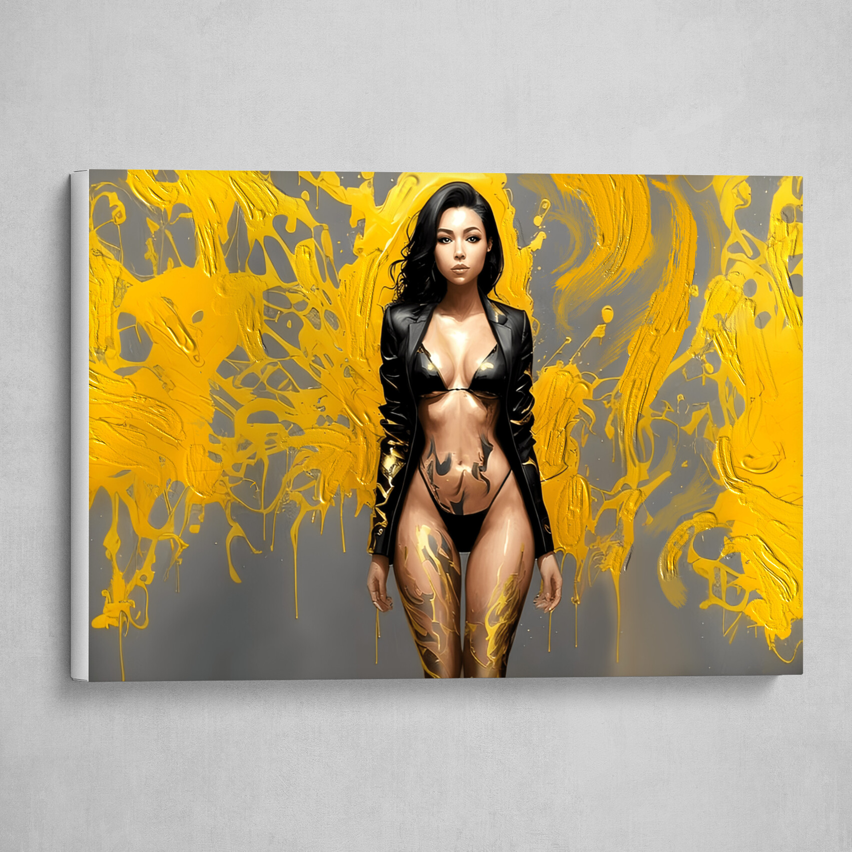 Black and Gold - Abstract body art 12