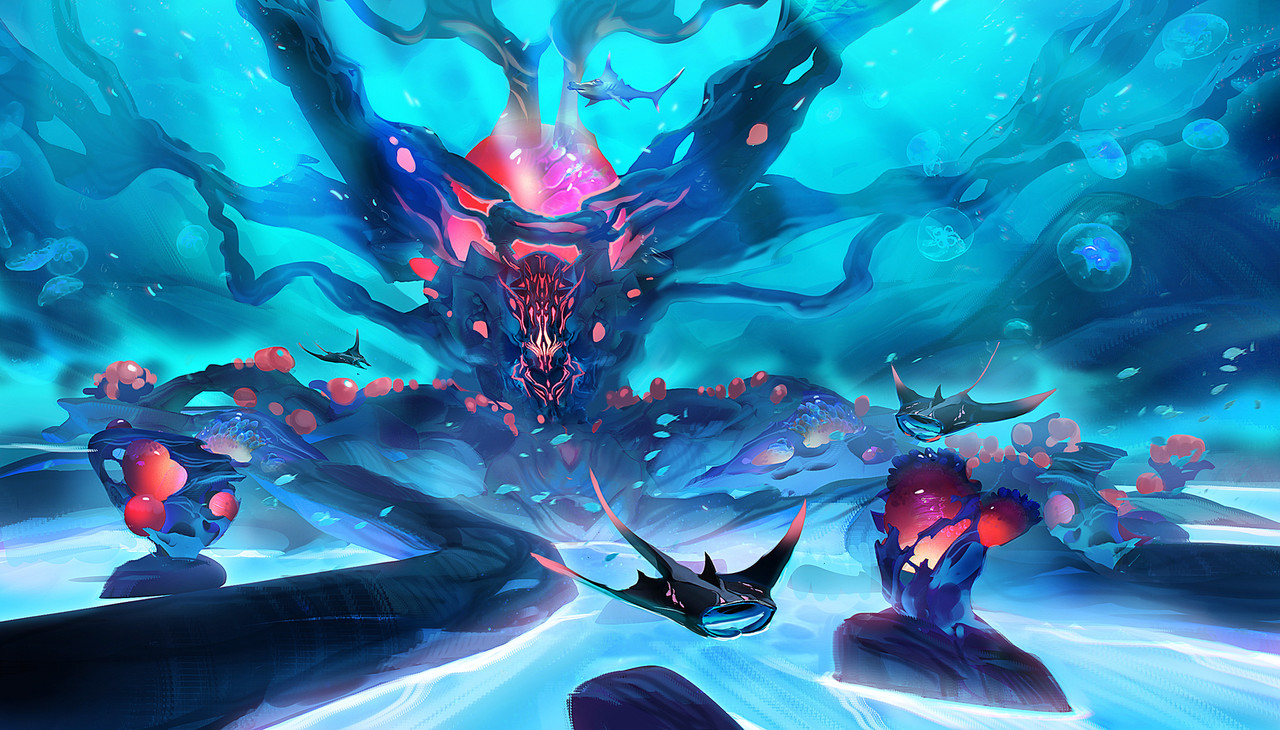 Honorable Mention, Beneath the Waves: Environment Design