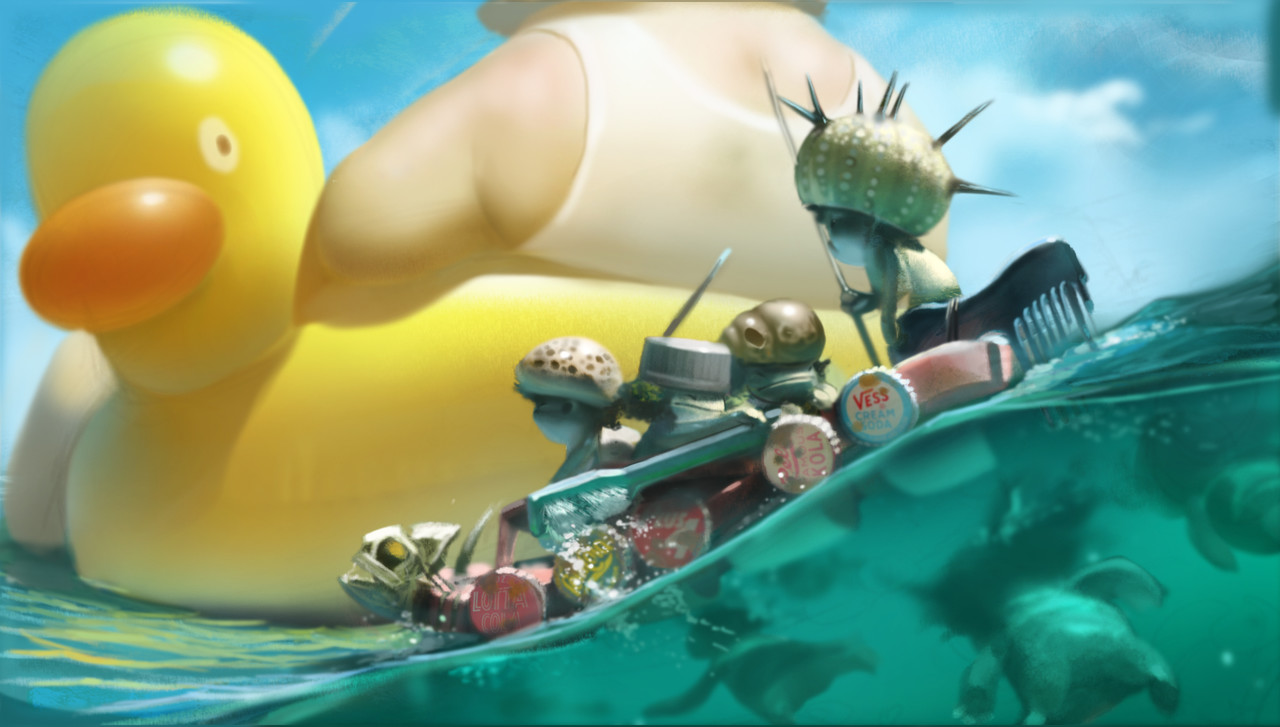 Honorable Mention, Beneath the Waves: Keyframe Concept Art