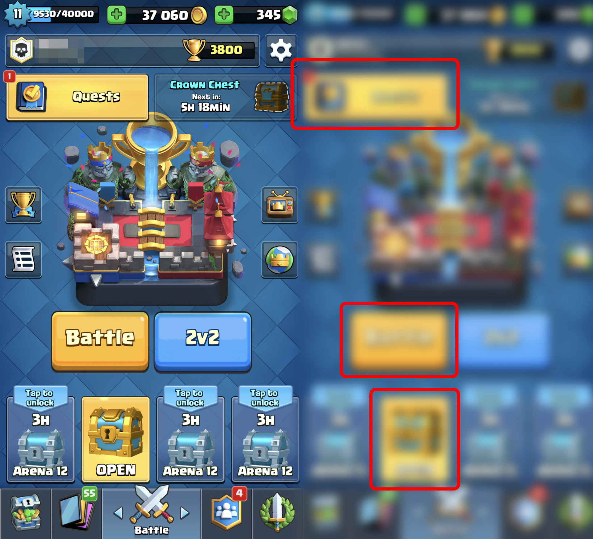 Experience in clash royal and roblox game in pc or mobile