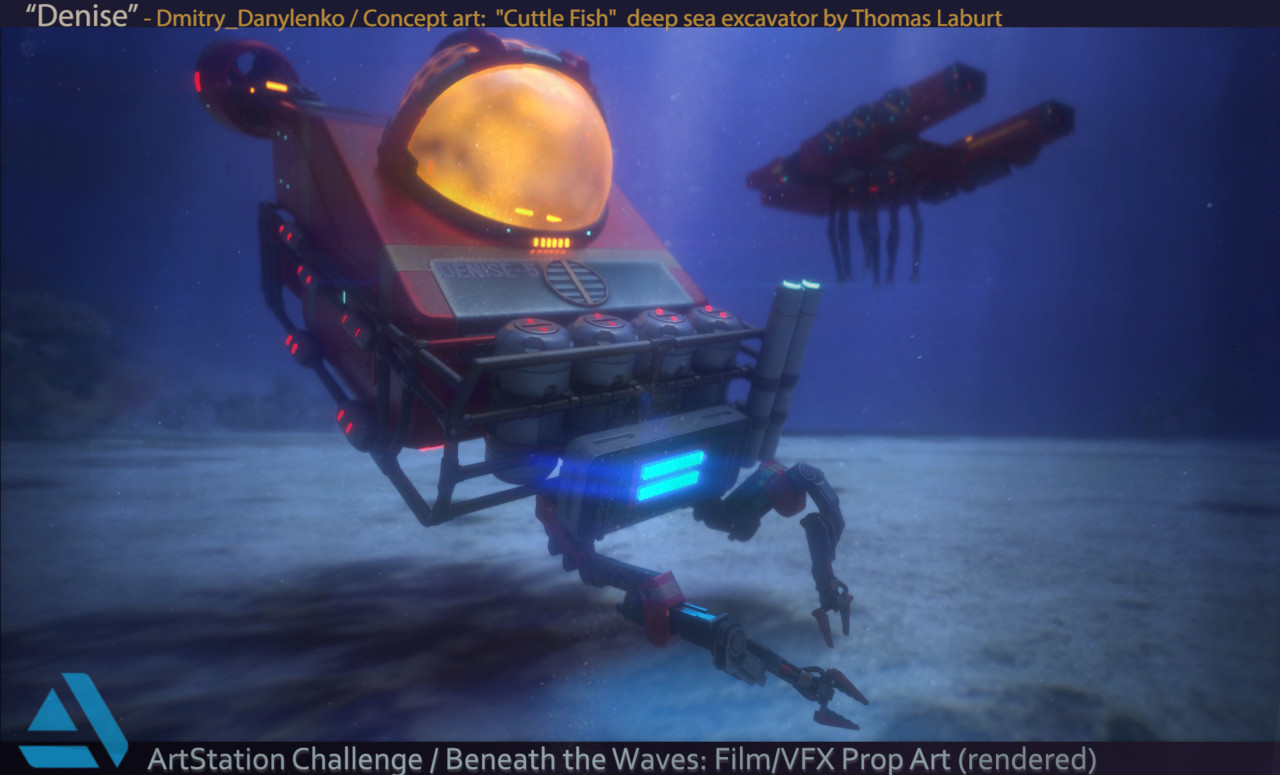 Honorable Mention, Beneath the Waves: Prop Art (rendered)