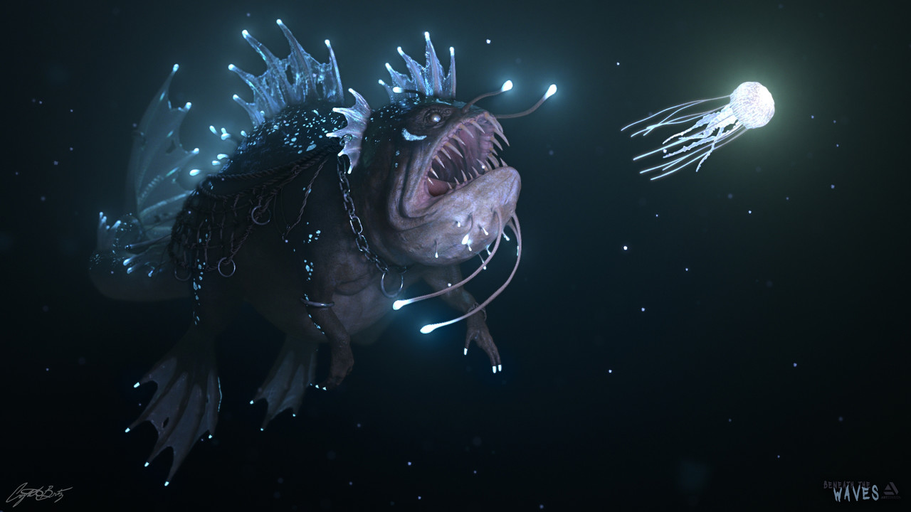 Honorable Mention, Beneath the Waves: Film/VFX Character Art (rendered)