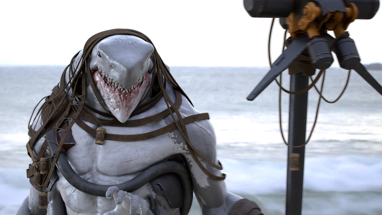 Honorable Mention, Beneath the Waves: Film/VFX Character Art (rendered)