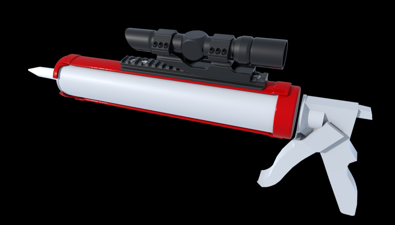 Artstation Jordan Cain Tactical Caulking Gun Wip