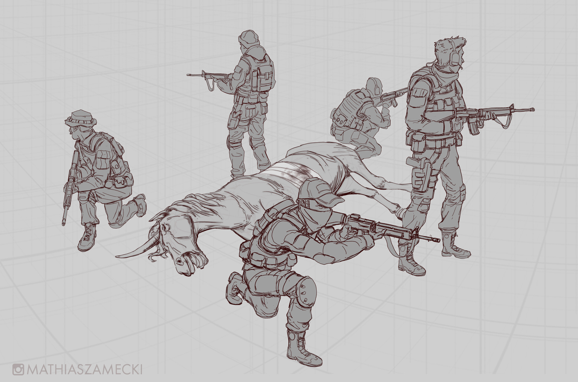 Soldier sketch