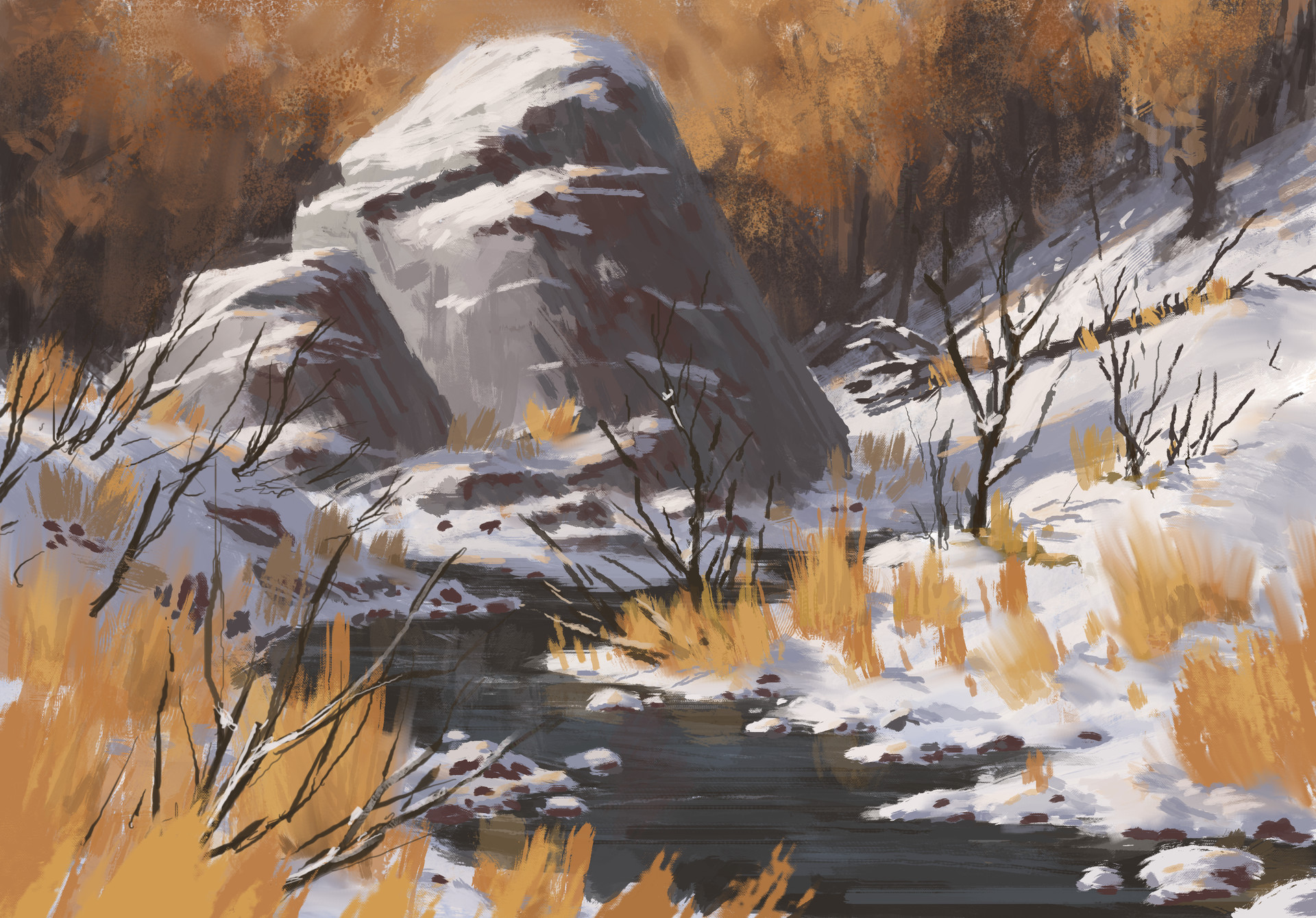 Artstation Calder Moore Oil Painting Studies