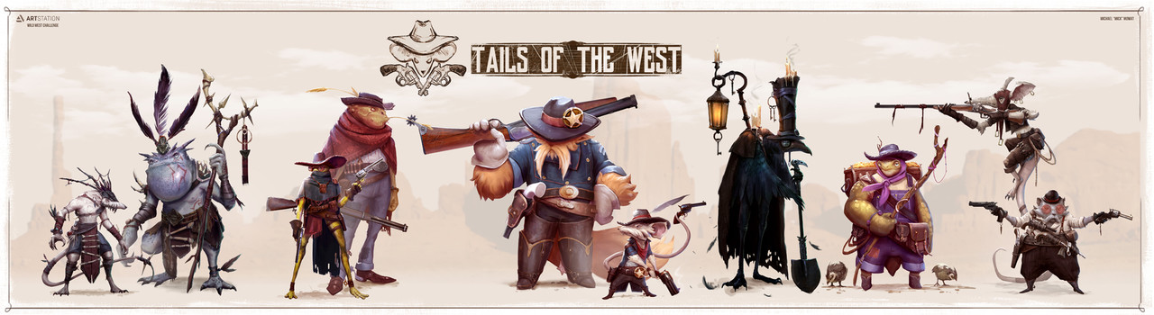 Honorable Mention, Wild West: Character Design