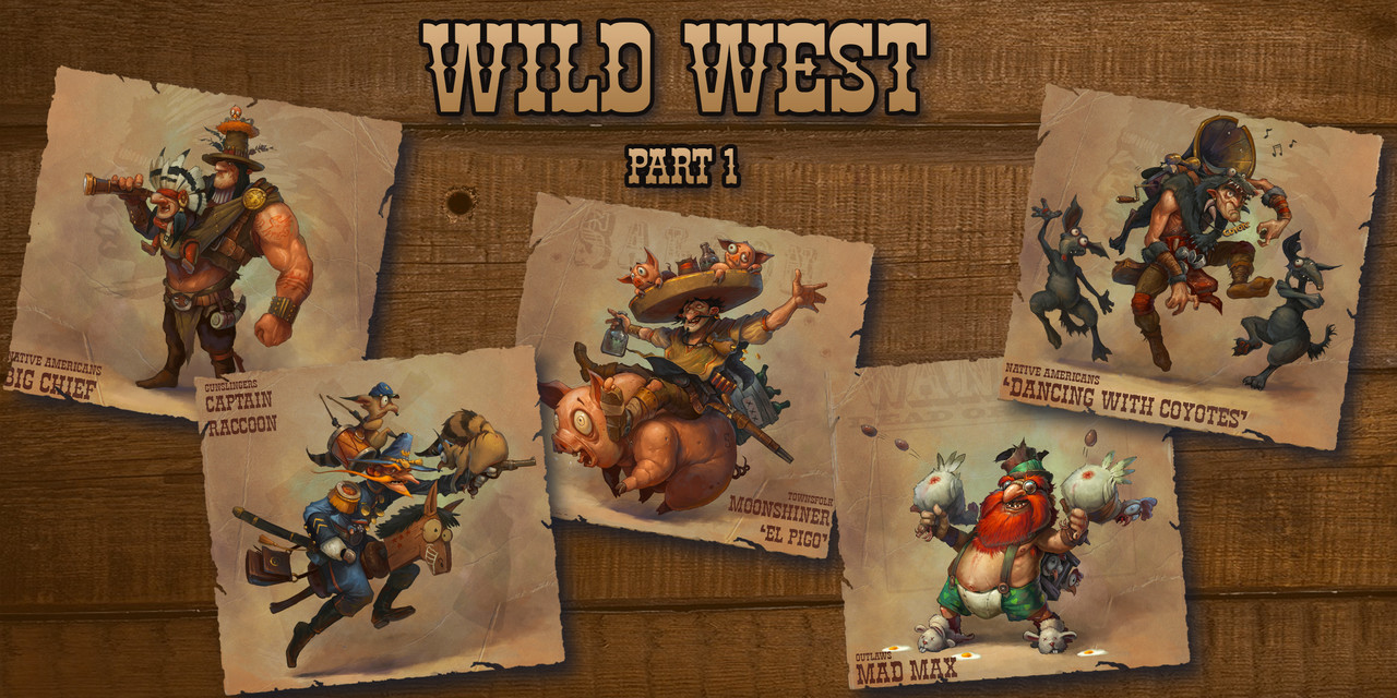 Honorable Mention, Wild West: Character Design