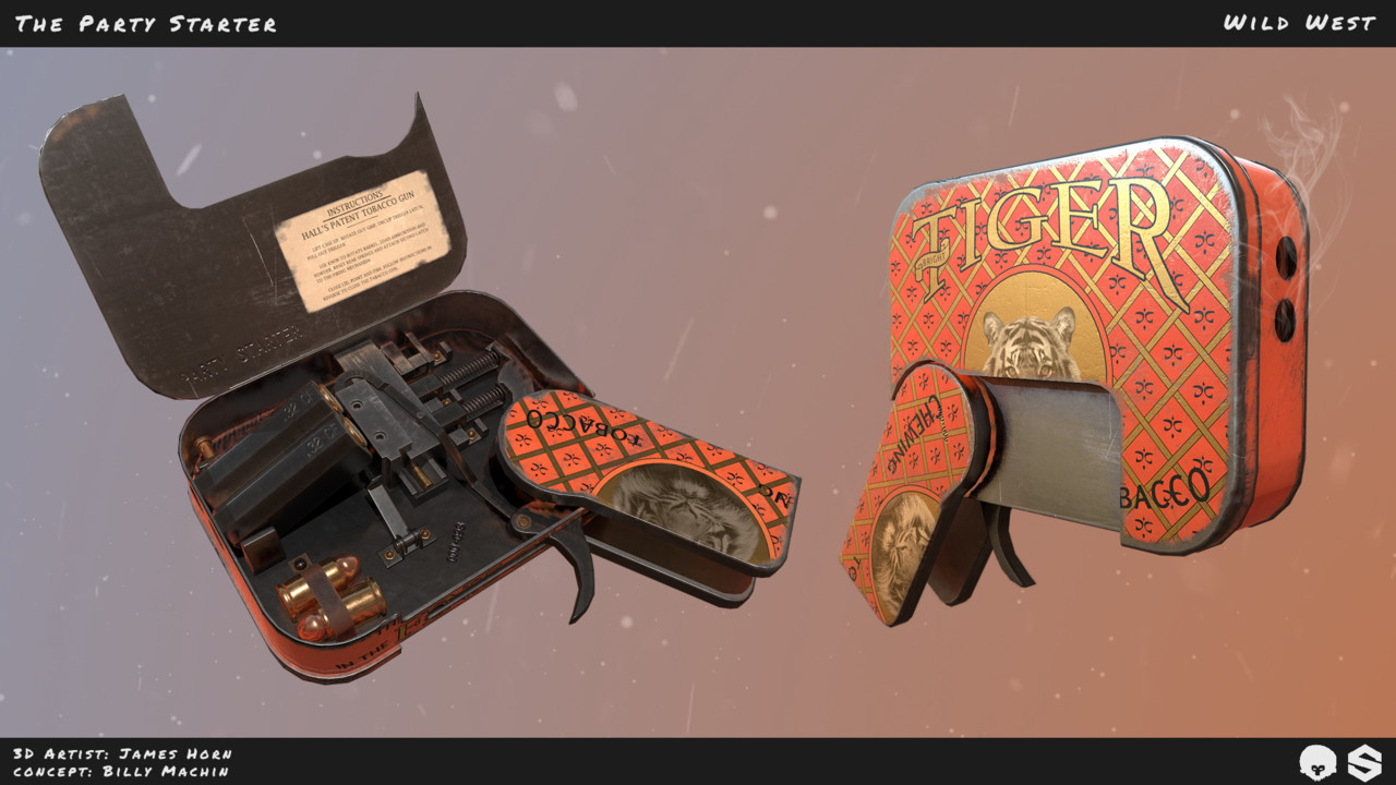 Honorable Mention, Wild West: Prop Art (rendered)