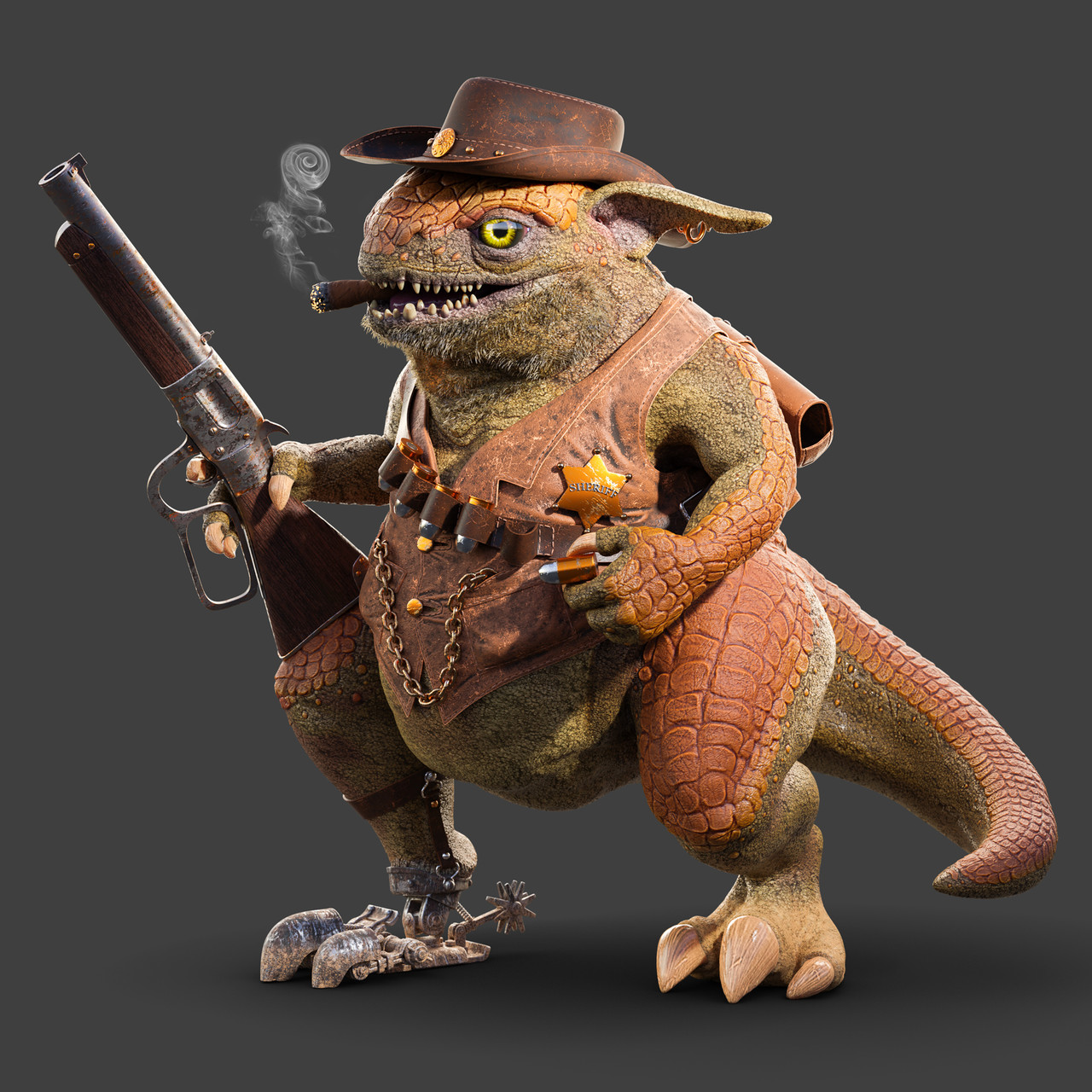 Honorable Mention, Wild West: Film/VFX Character Art (rendered)