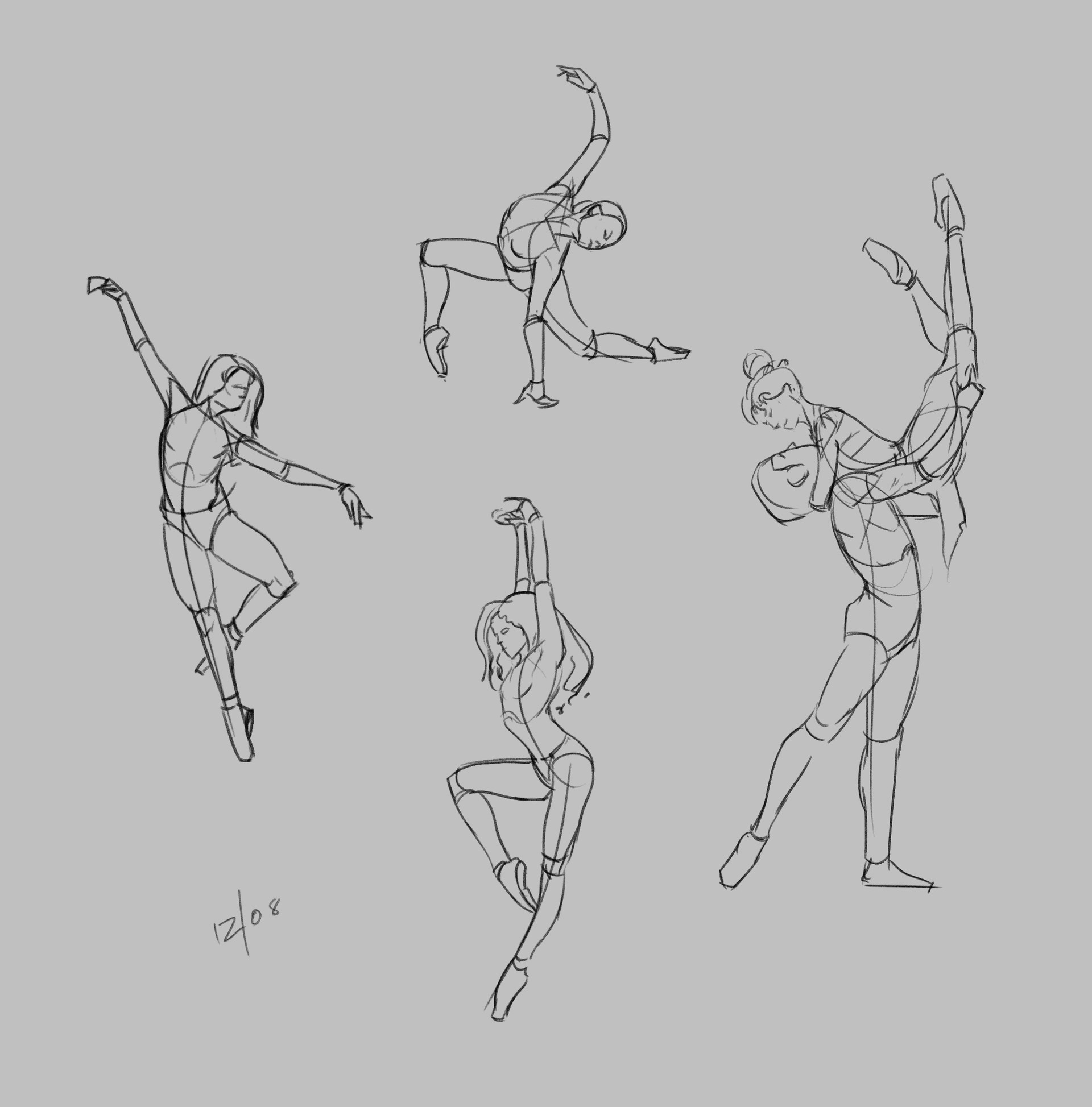 Set Sketch Dancing Women Different Poses Stock Vector (Royalty Free)  578277037 | Shutterstock