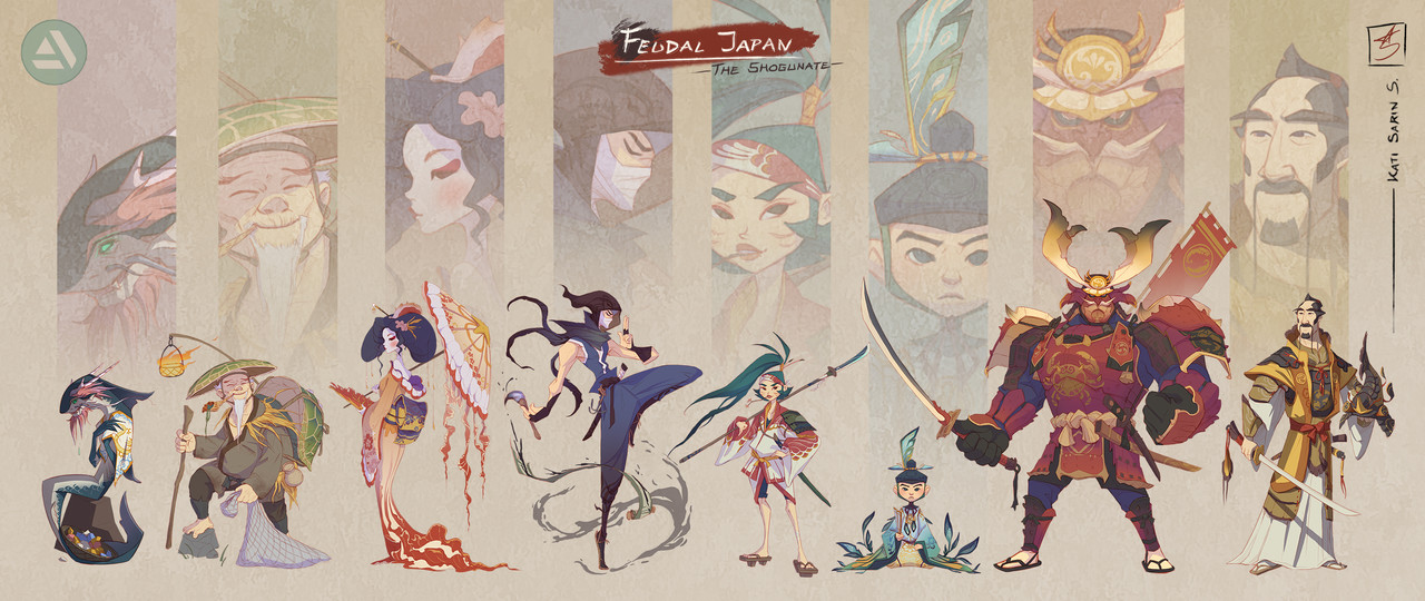 Honorable Mention, Feudal Japan: The Shogunate: Character Design