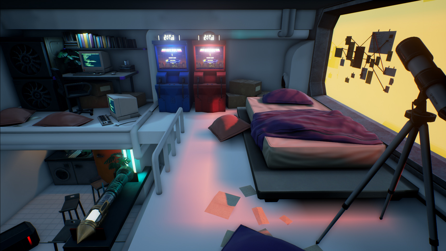 Gokhan Altay Portfolio Cyberpunk Room W I P Update 6