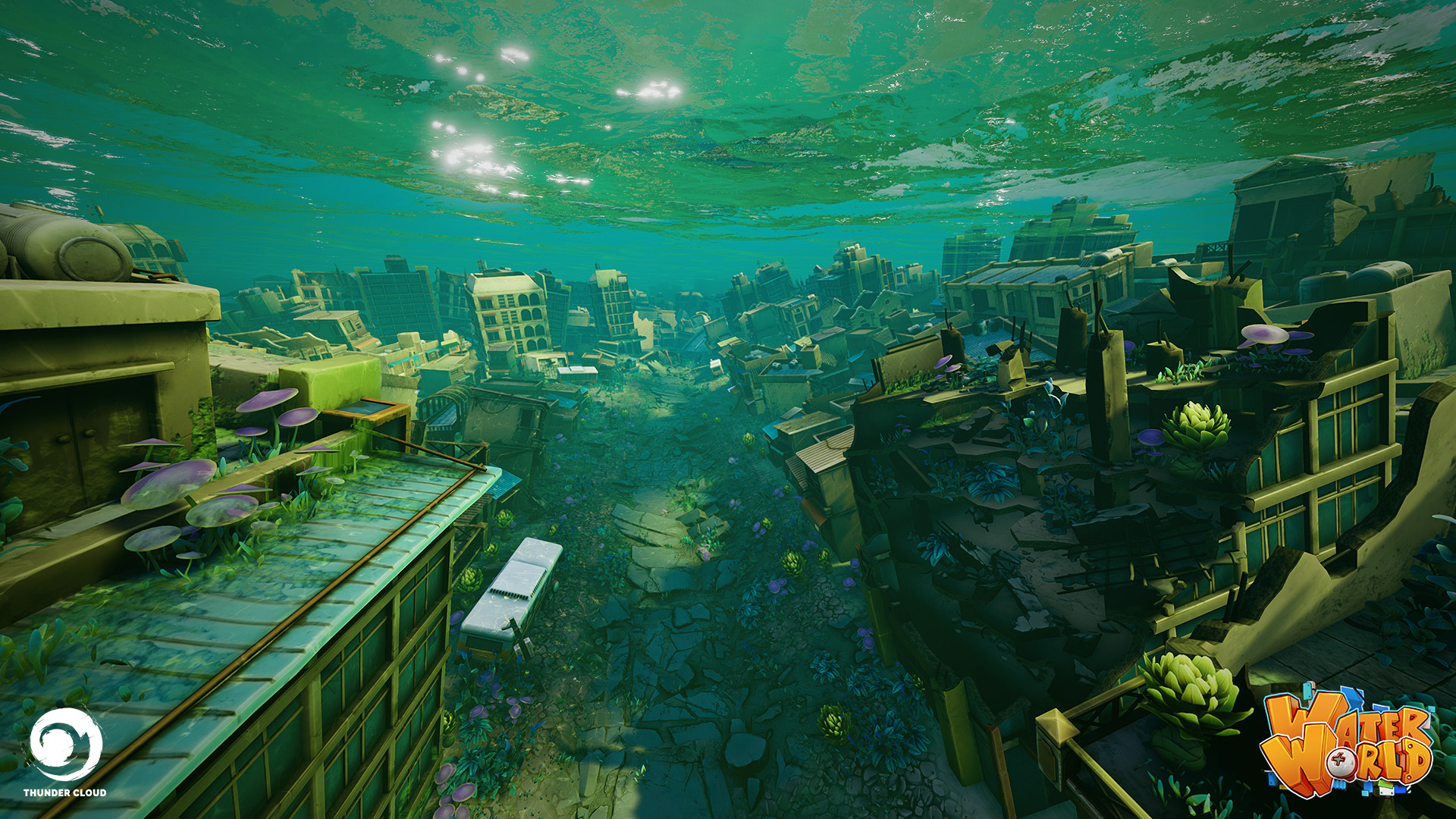 ArtStation WaterWorld Submerged City Level