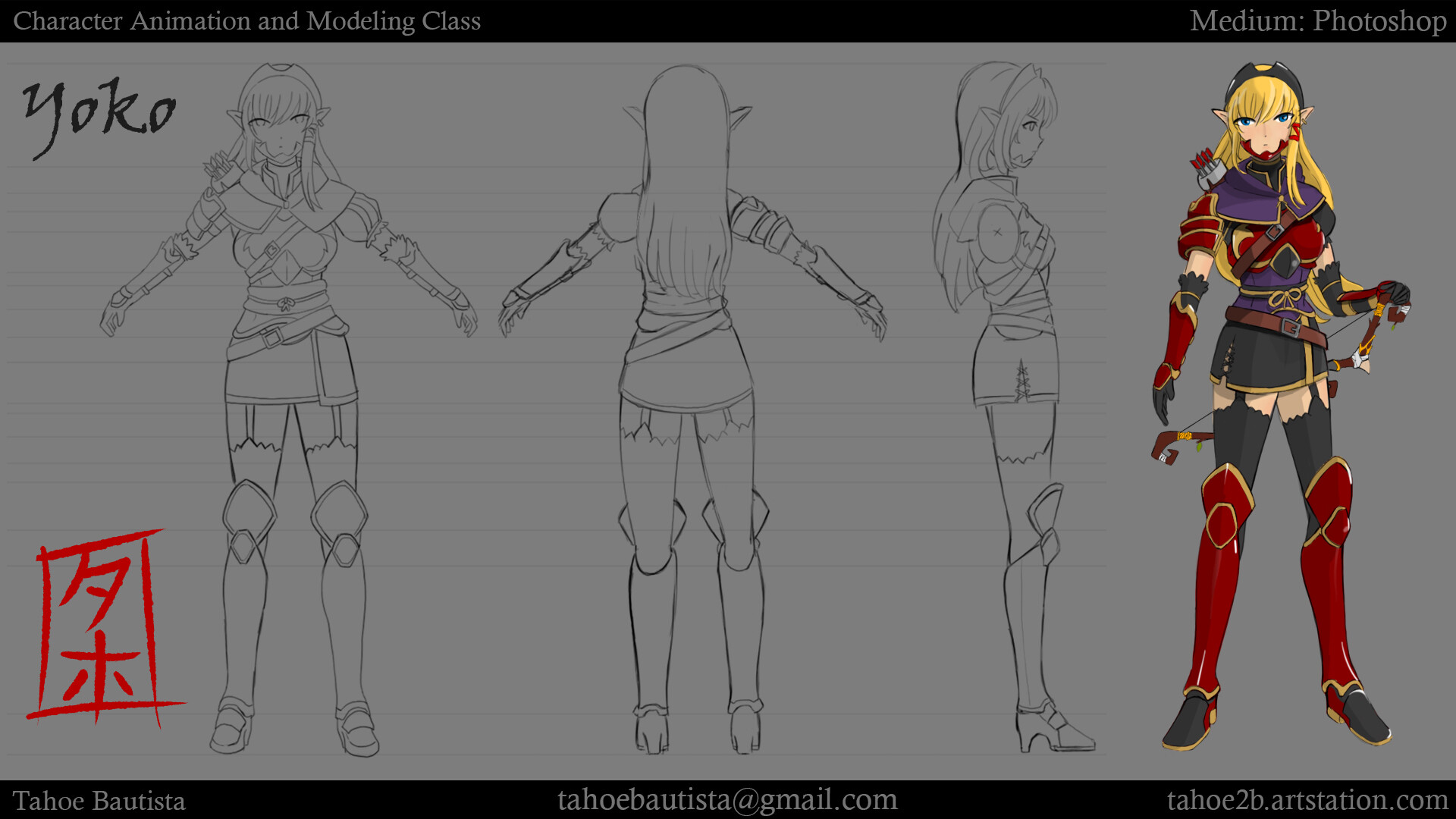 Artstation Tahoe Bautista Character Modeling Animation For