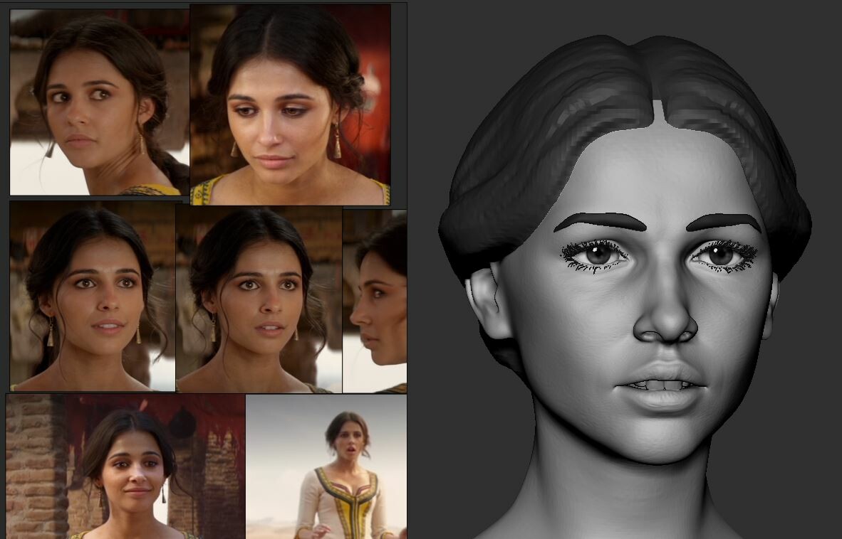 ArtStation - Naomi Scott as Jasmine WIP