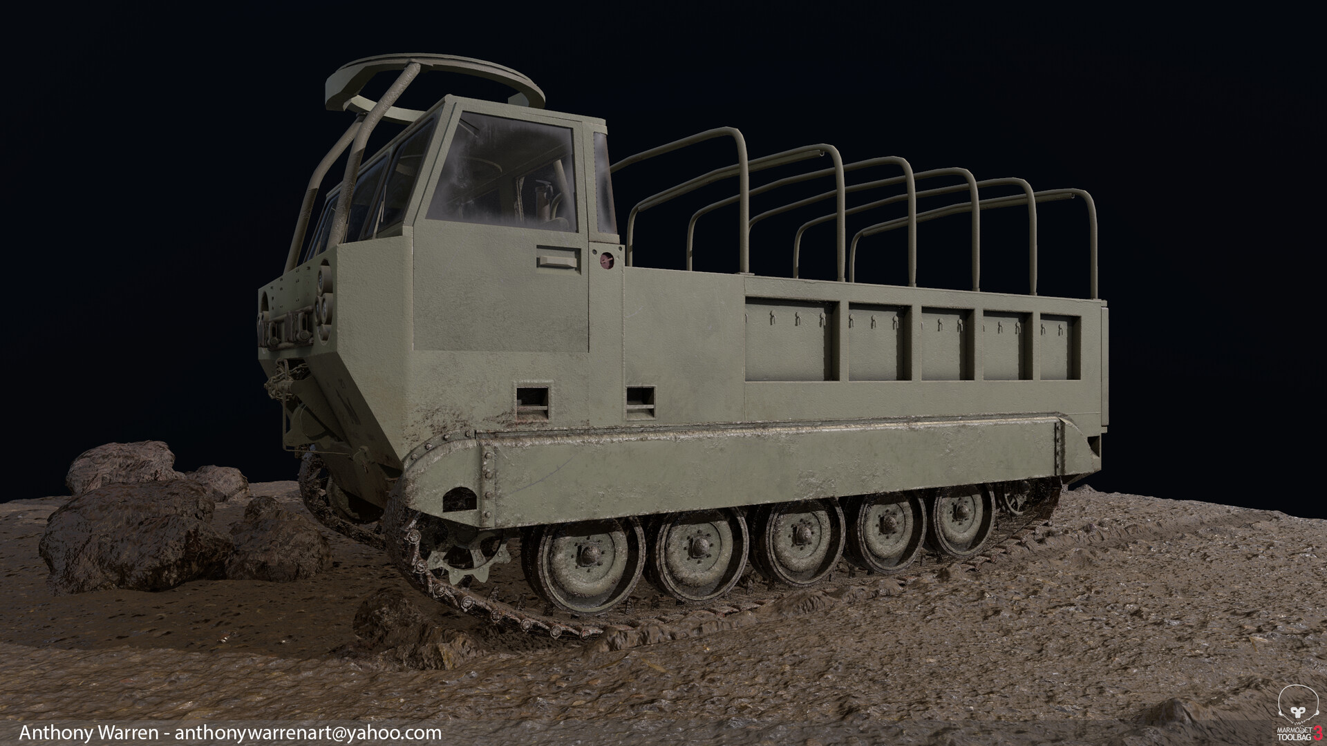 Artstation M548 Tracked Cargo Carrier Vehicle Breakdown