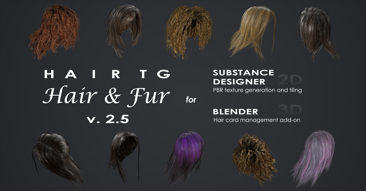 ArtStation - HairTG - Hair & Fur  is out!