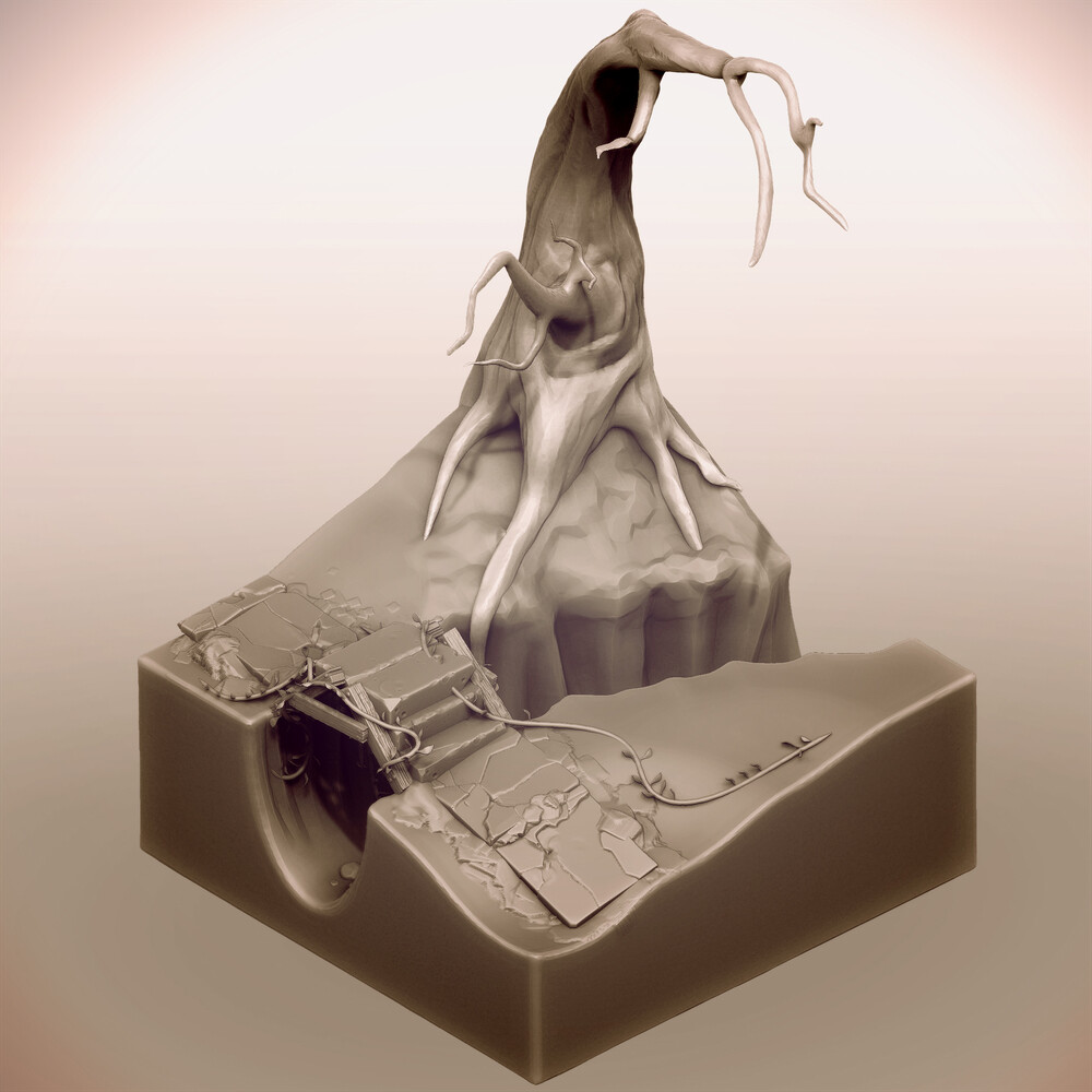 SCP-939  Fan Art Turntable [ZBrush] 