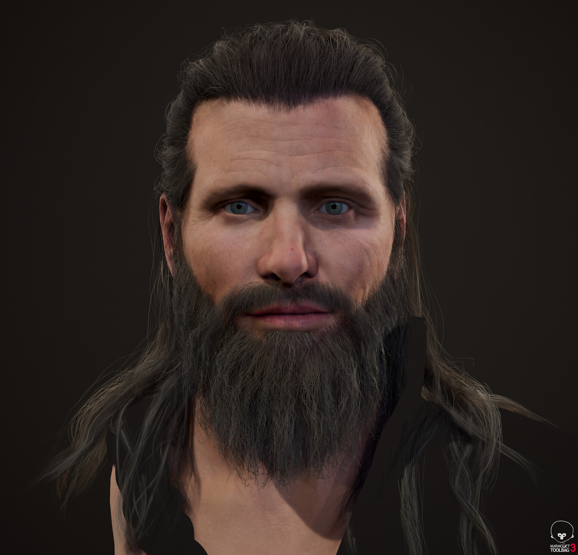 ArtStation - Hair and beard WIP