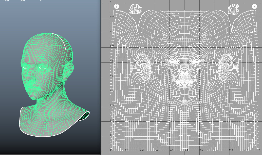 maya unwrap 3d