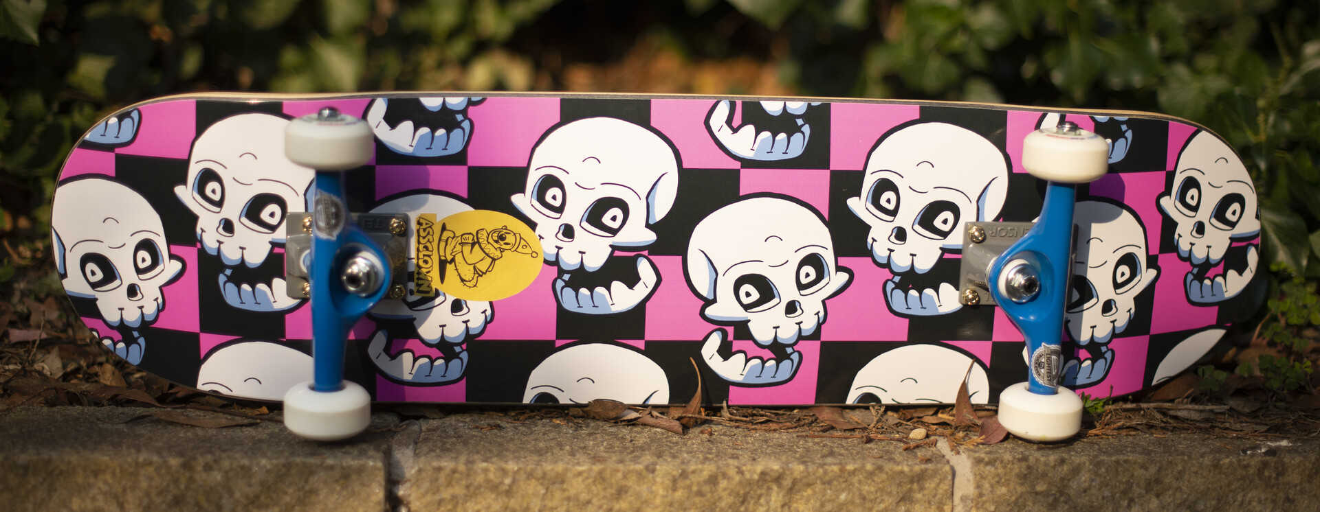 ArtStation - Happy Skull, Custom Skateboard and branding :D