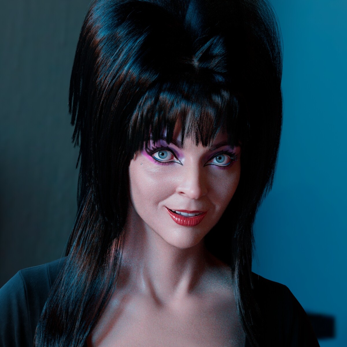 ArtStation WIP Elvira, Mistress of the Dark