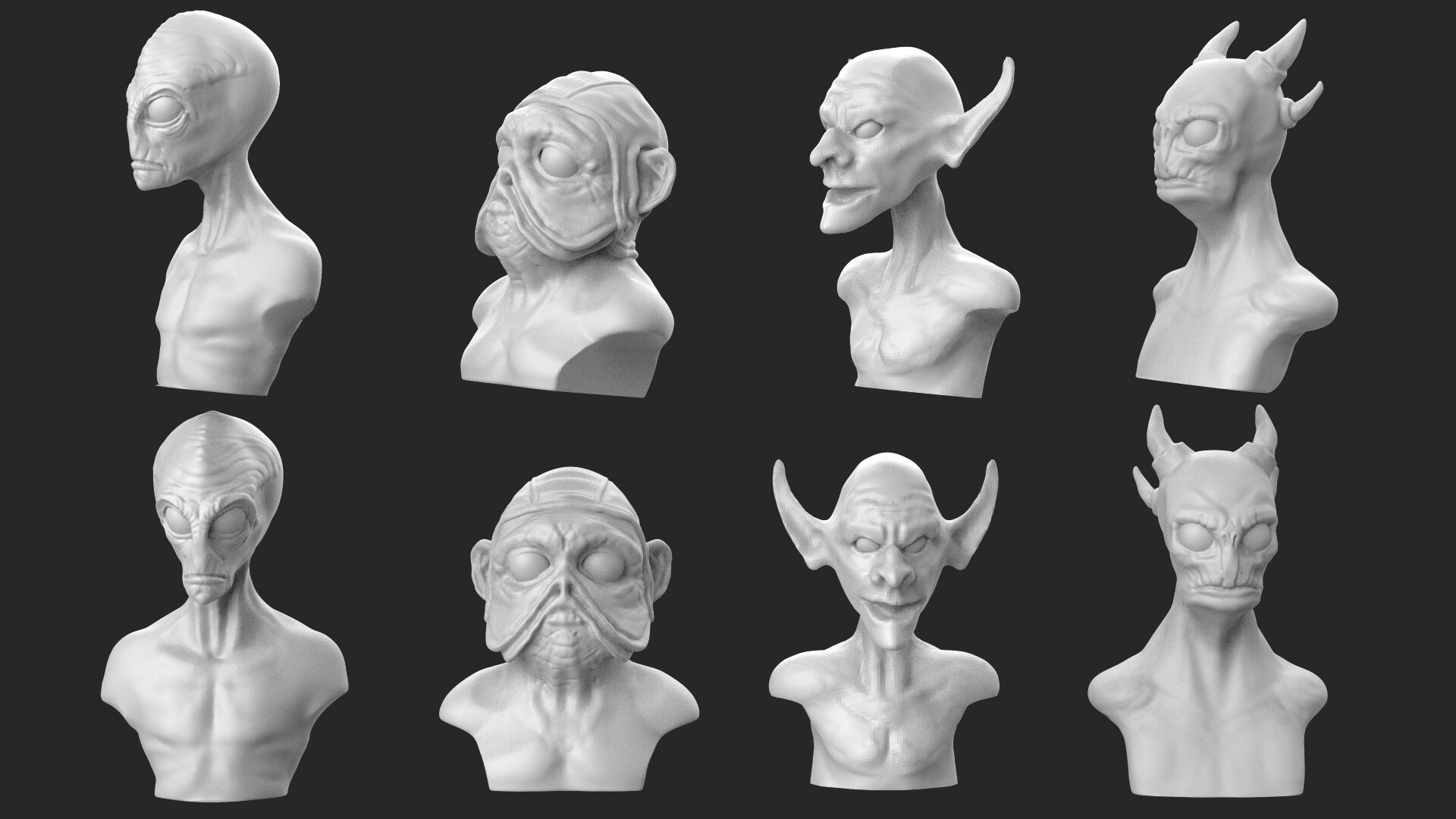 new zbrush characters creatures