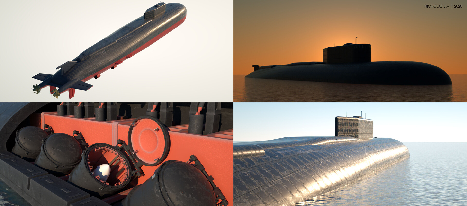 ArtStation - Prowler Submarine WiP 11